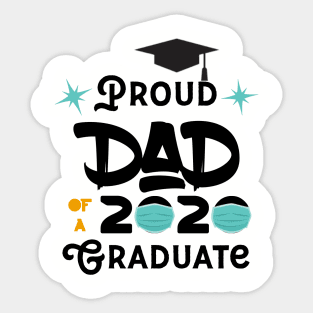 Proud Dad Of A 2020 Graduate Sticker